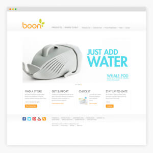 Product photography displayed on Boon website