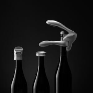 Dark studio photography featuring Rabbit bran wine tool kit.