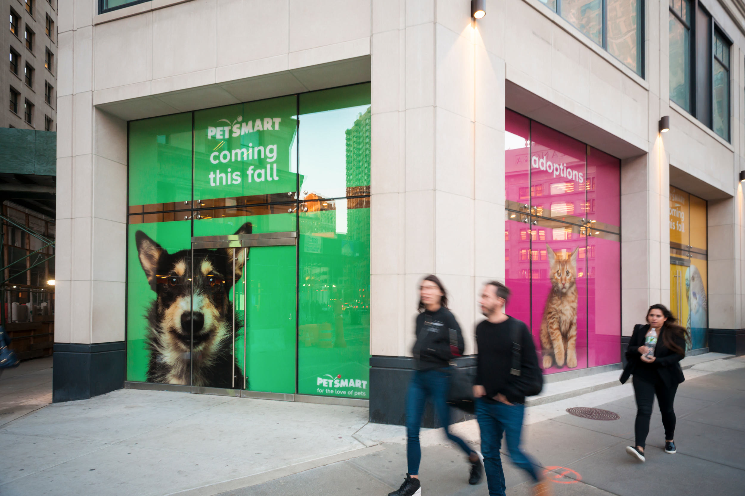 The future home of a Petsmart pet supply store in the Flatiron neighborhood of New York on Tuesday, April 18, 2017.